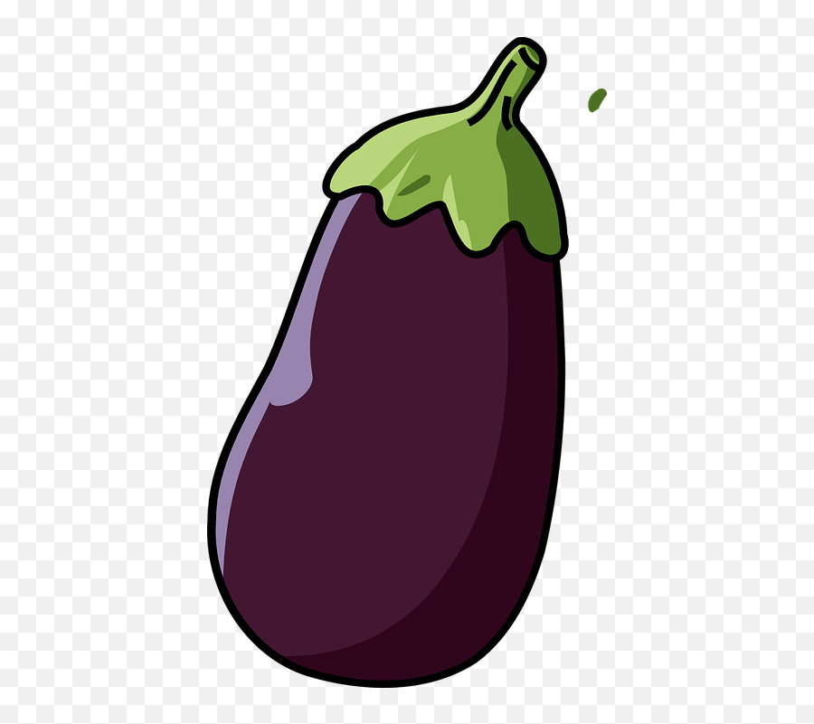 Clipart Eggplant - Clipart Image Of Brinjal Emoji,Aubergine Emoji