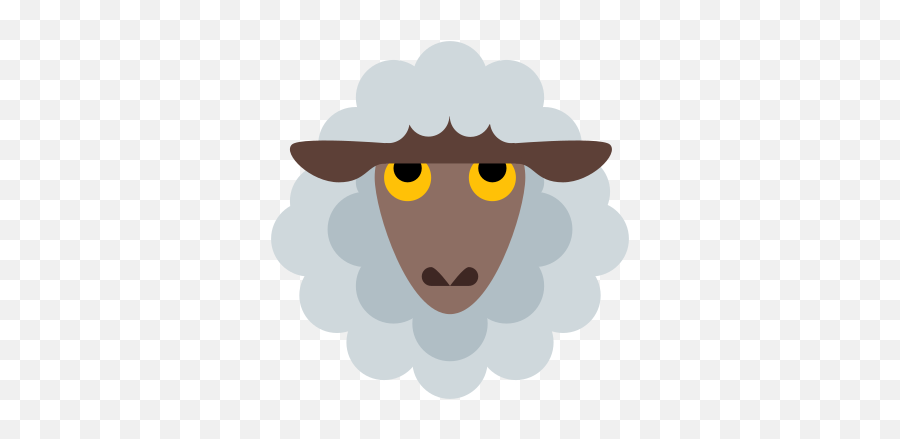 Lamb Icon - Sheep Cartoon Png Flat Emoji,Lamb Emoji