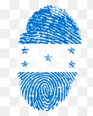 Honduras Flag Fingerprint Country Pride - Challenges To Digital India Emoji