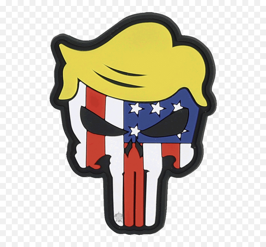 Trump Punisher Clipart - Trump Morale Patch Emoji,Punisher Emoji