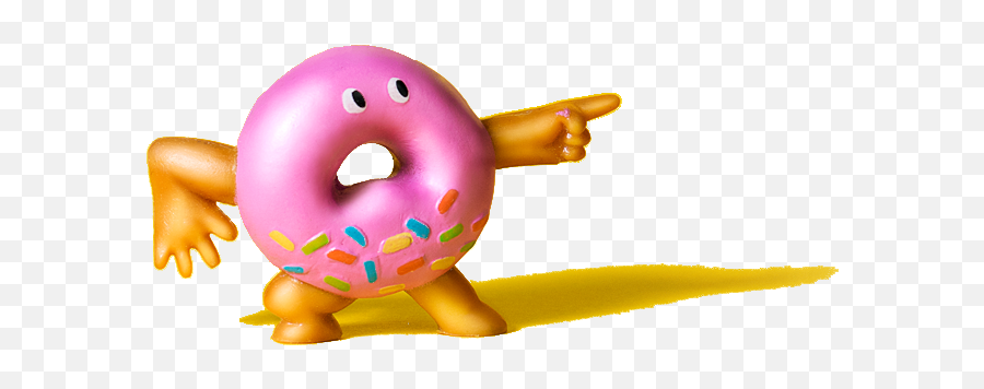Pink Donut - Inflatable Emoji,Pitchfork Emoticon