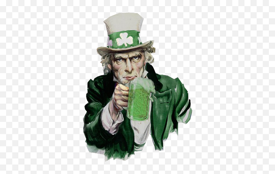 Uncle Sam Shamrock Psd Official Psds - St Patricks Day I Want You Emoji,Uncle Sam Emoji