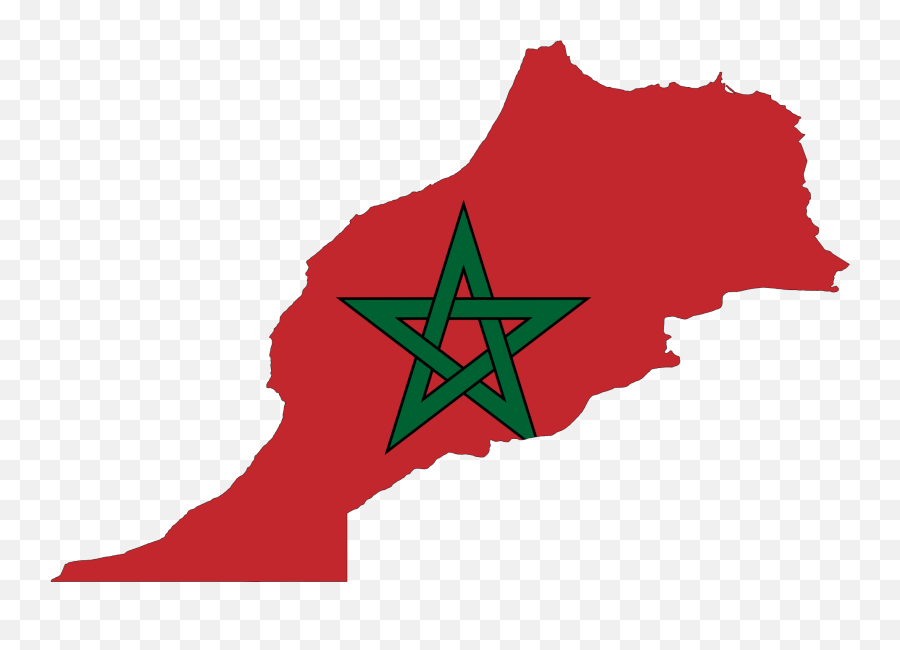 Flag Map Of Morocco - Morocco Flag Map Emoji,Morocco Emoji
