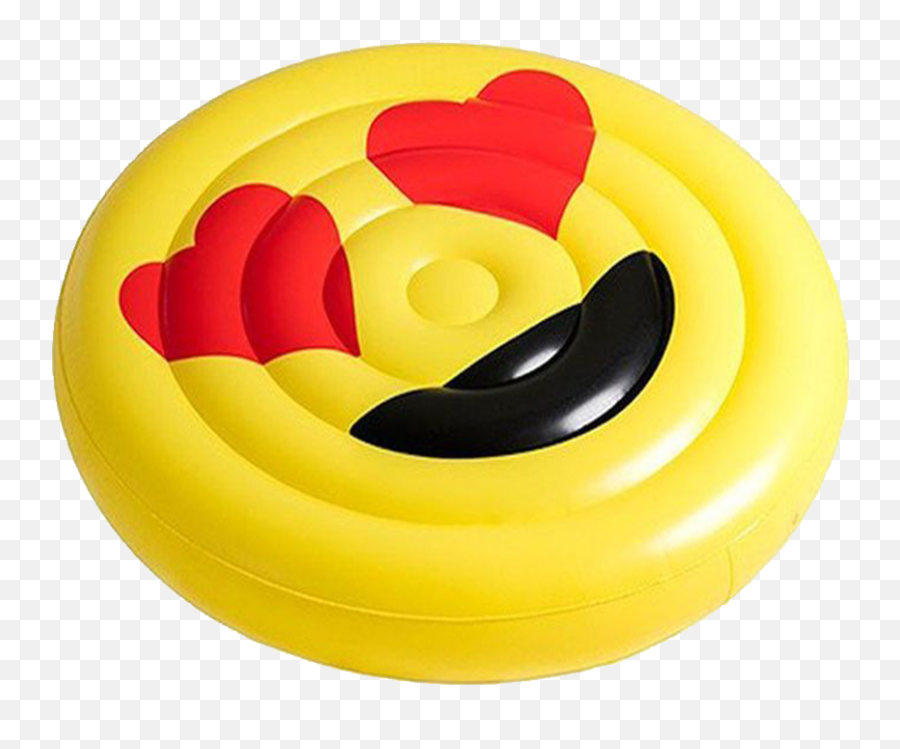 Inflatable Heart Eye Emoji - Swim Ring,Eye Emoji
