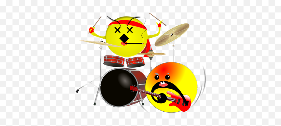 Free Smilie Smiley Illustrations - Drummer Emoticon Emoji,Drums Emoji