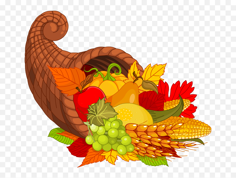 Happy Thanksgiving Clip Art Happy Thanksgiving Cornucopia - Thanksgiving Cornucopia Clipart Emoji,Happy Thanksgiving Emoji