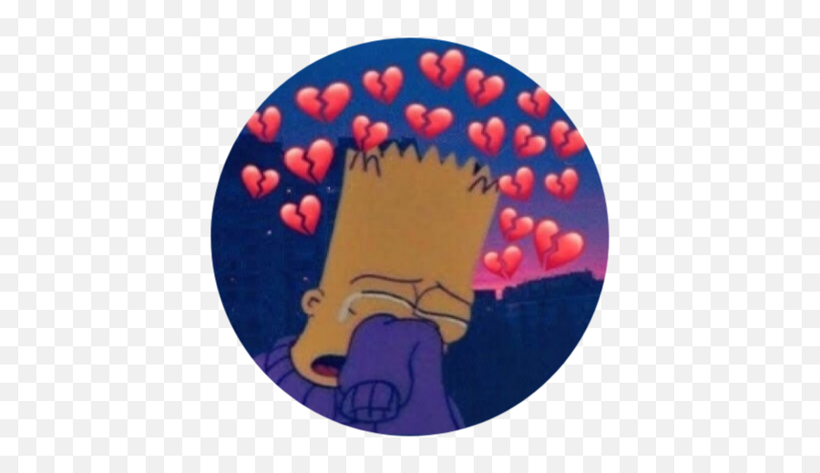 Download Sad Simpsons And Bart Image - Bart Simpson Sad Png Emoji,Simpson  Emoji - free transparent emoji 