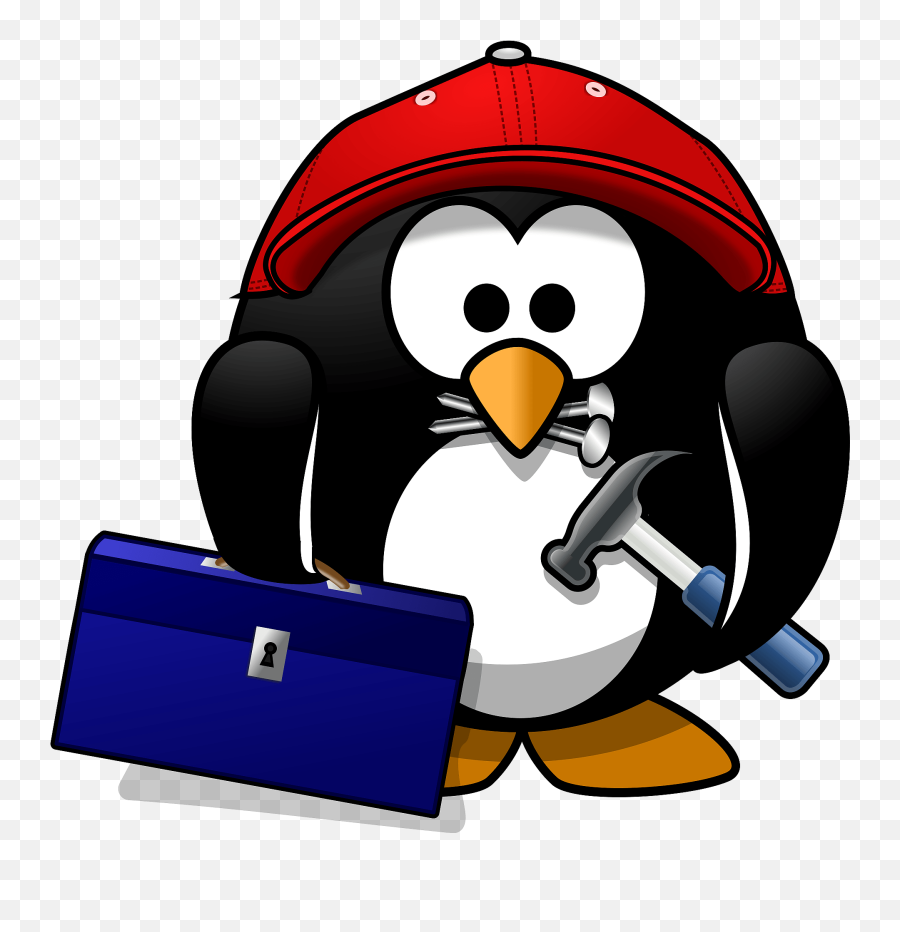 Craftsman Penguin Clipart Free Download Transparent Png - Cartoon Penguin Emoji,Car And Swimmer Emoji