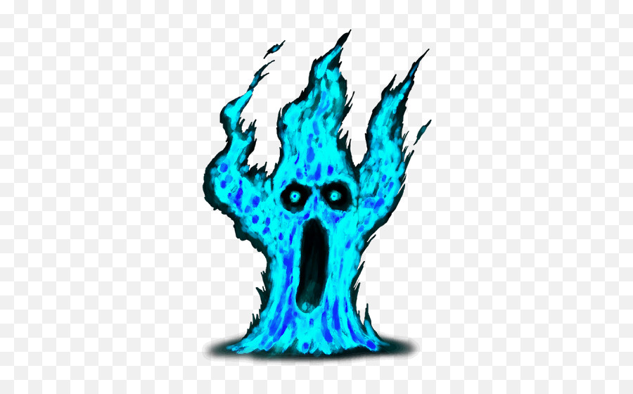 Download Hd Blue Flame Elemental - Language Emoji,Blue Flame Emoji