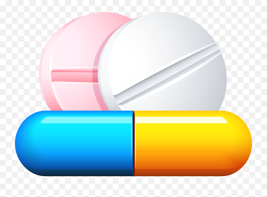 Capsule Clipart - Pills Clipart Png Emoji,Pill Emoji
