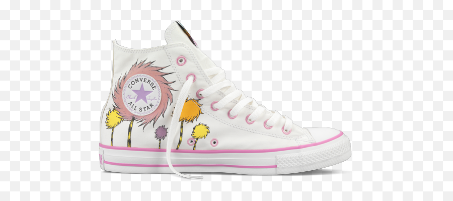The Lorax Converse High Tops - Lorax Shoes Emoji,Emoji Converse Shoes