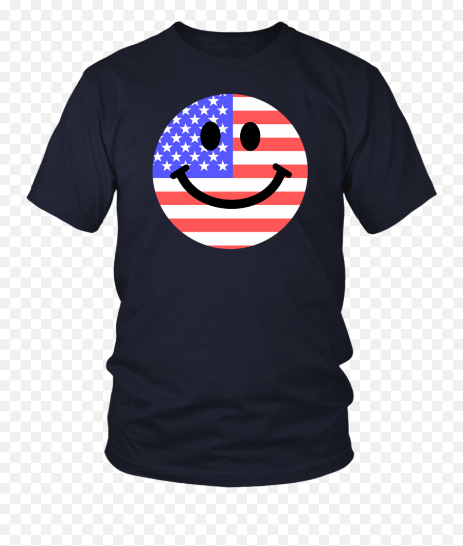 American Flag Smiley Face Tshirt Emoji,American Flag Emoticon