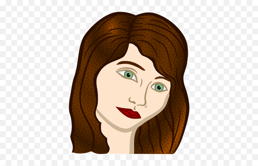 Vector Clip Art Of Sad Womans Face - Clip Art Woman Face Emoji,Large Emoticons