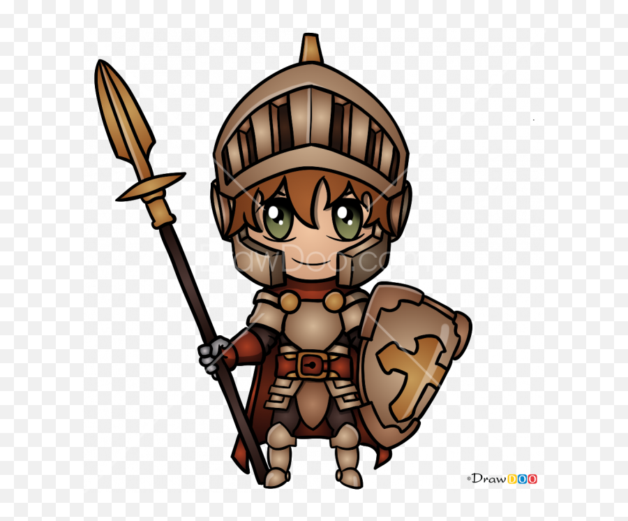 How To Draw Chibi Knight Knights - Chibi Knight Drawing Emoji,Knight Emoji