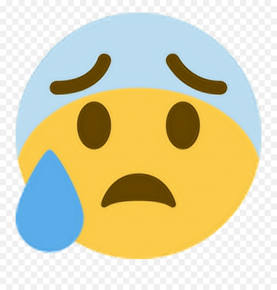 Ohno Scared Worried Emoticon Face Express - Discord Cold Sweat Emoji,Scared Emoji Png