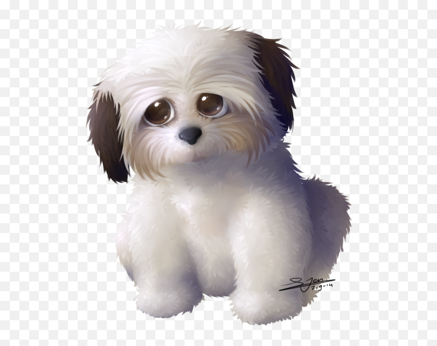 Svg Royalty Free Stock Commission Dog - Emoji Dog Shih Tzu,Dog Print Emoji