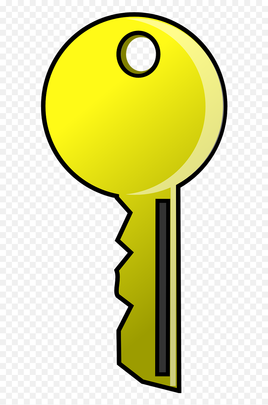 Key Security Vertical Gold Free Vector - Key Vertical Png Emoji,Man And Piano Keys Emoji