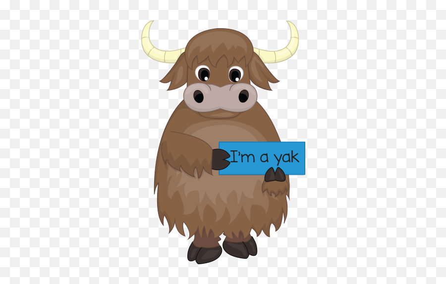 Library Of Ah - Cartoon Emoji,Yak Emoji