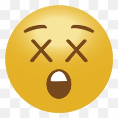 Emoticon Emoji Dead - Emoji Morte,Blank Emoji