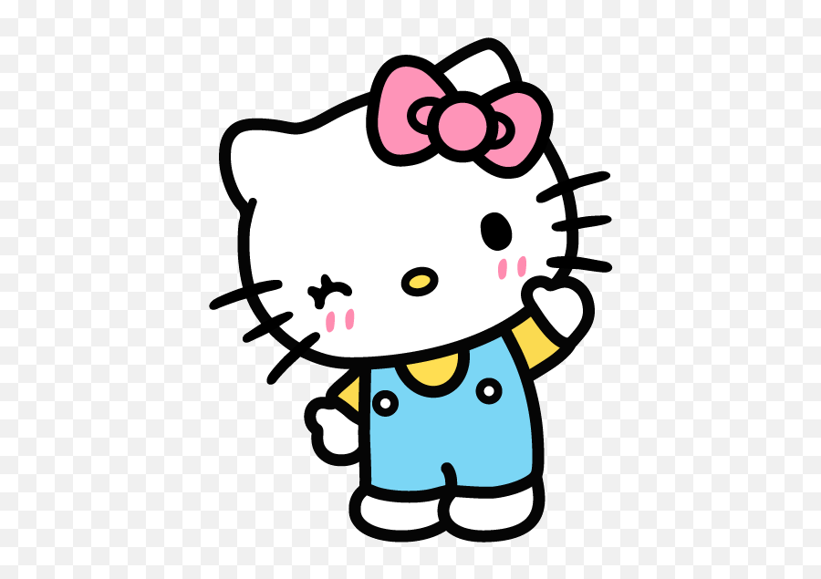 Pink Hello Kitty Png Emoji,Good Bye Emoji