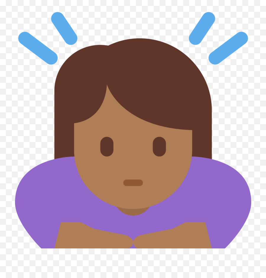 Twemoji2 1f647 - Persona Sorprendida Animada Png Emoji,Dark Skin Emoji