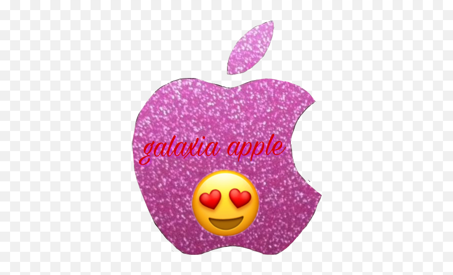 Galaxy Iphone Emojisemojistickers Apple - Apple Logo Glitters Png,Iphone Vs Galaxy Emojis