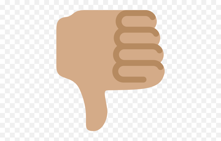 Thumbs Down Emoji With Medium Skin Tone Meaning And - Thumbs Down Emoji,Thumb Down Emoji