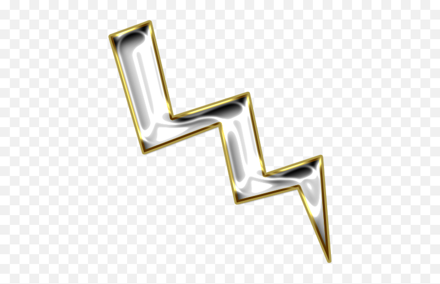 Lightning Bolt Clipart - Gold Transparent Lightning Bolt Emoji,Lightning Strike Emoji