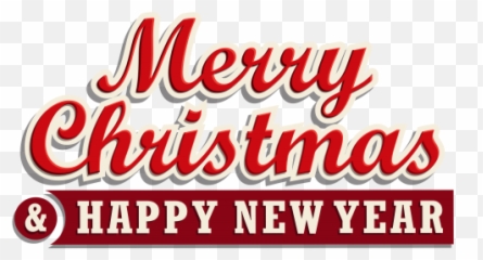Merry Christmas And Happy New Year Png - Design Emoji