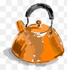 Copper Kettle Clipart - Png Download Full Size Clipart Vintage Tea Kettle Illustration Emoji,Kettle Emoji