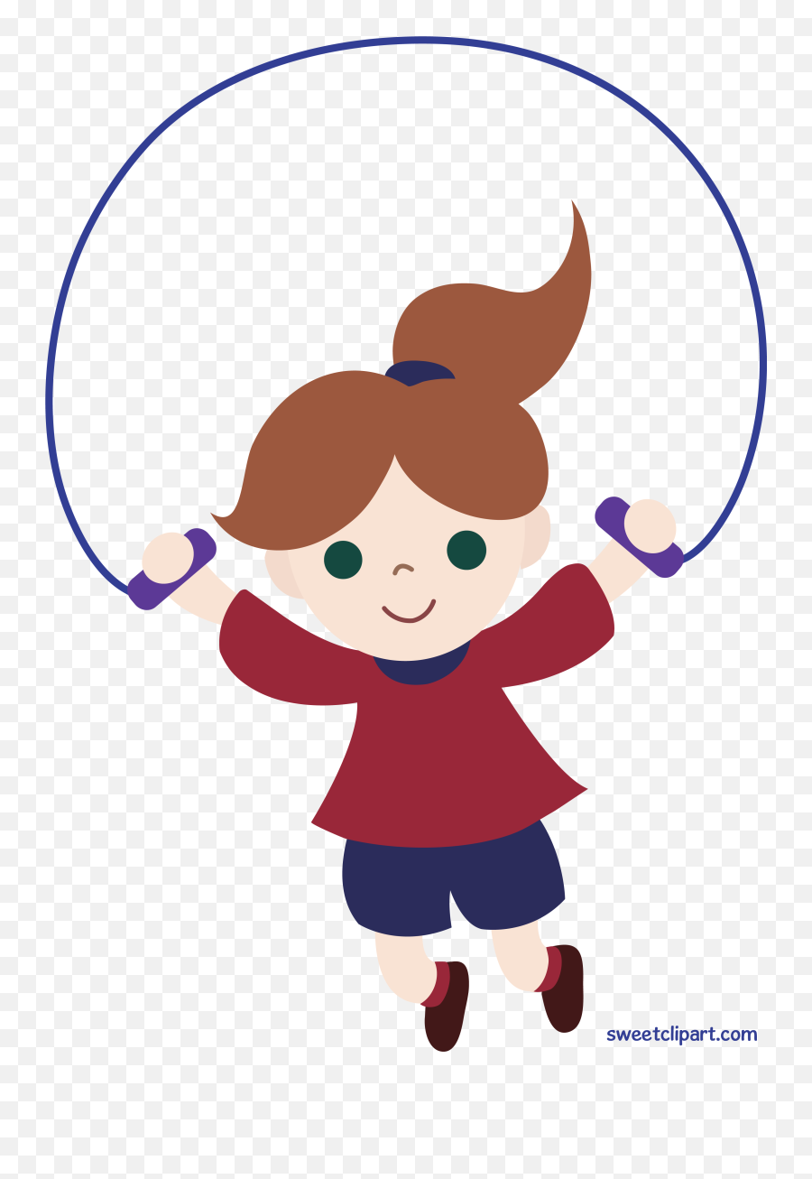 Jump Rope Clipart - Girl Jumping Rope Clipart Emoji,Tripping Emoji