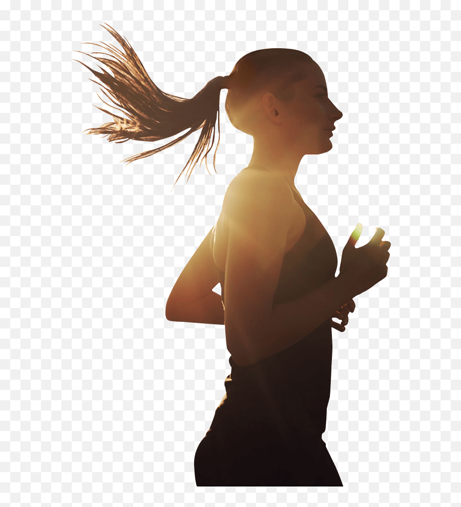 Download Illustration Of Running Path Behind The Woman - Healthy Person Emoji,Running Emoji Transparent