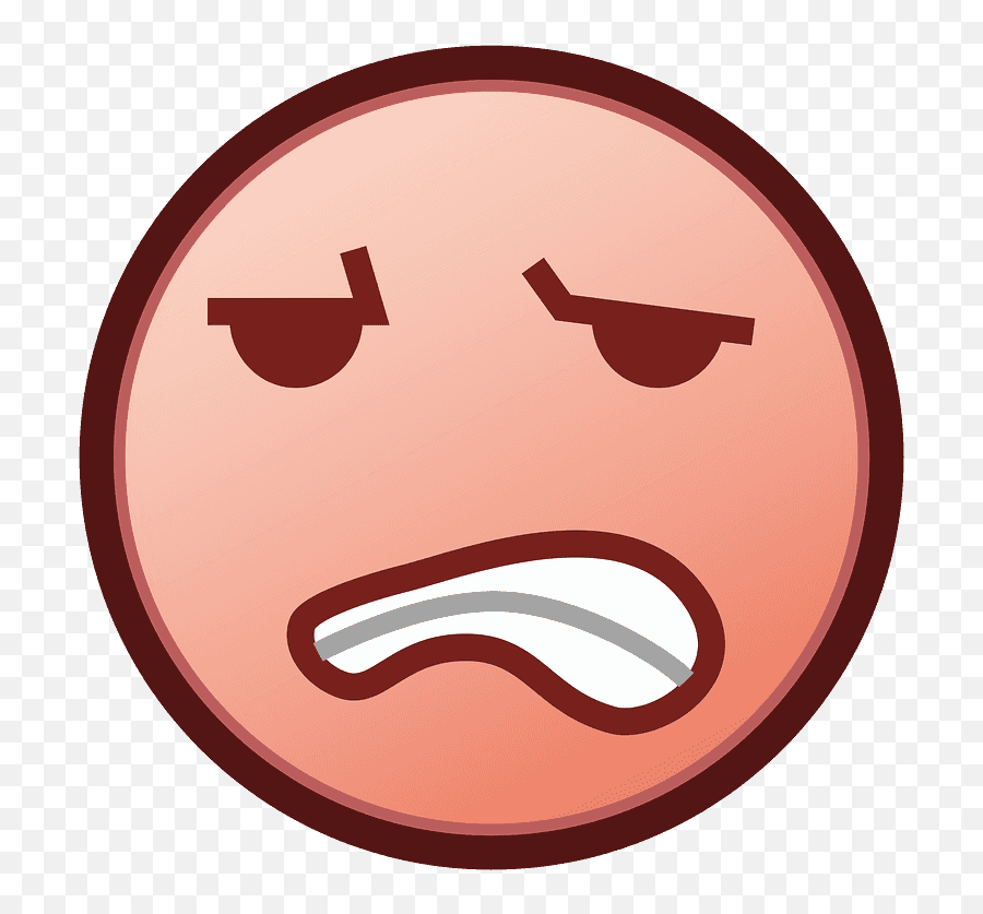 Grimacing Face Emoji Clipart - Phantom Open Emoji,Grimace Emoji Transparent