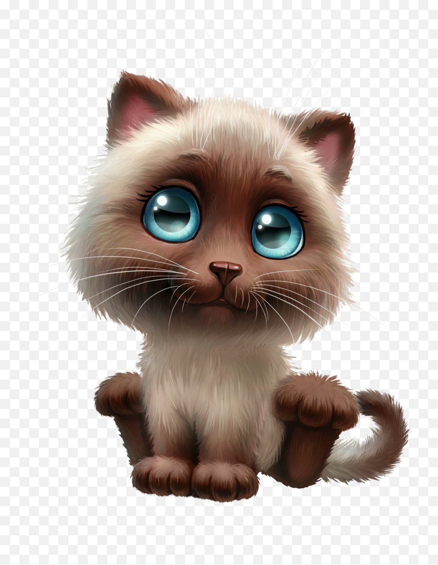 Emotions Clipart Cat Emotions Cat Transparent Free For - Siamese Cat Cartoon Cute Emoji,Cat Faces Emoticons