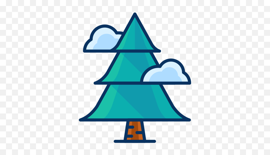Christmas Forest Pine Tree Cloud Icon - Tree Discord Icon Emoji,Pine Tree Emoji