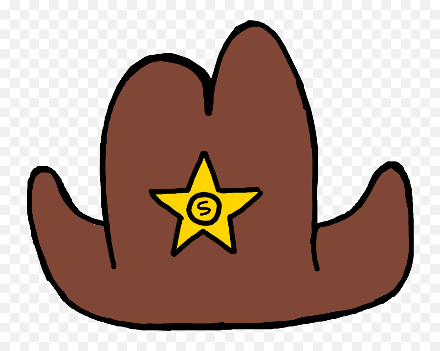 Sheriff Hat Cowboy Cowgirl Sticker - Happy Emoji,Sheriff Emoji