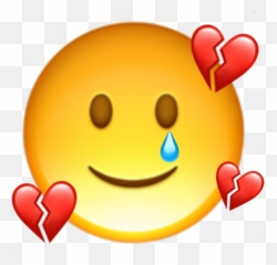 Sad Emoji Creative Picsart Sticker - Happy