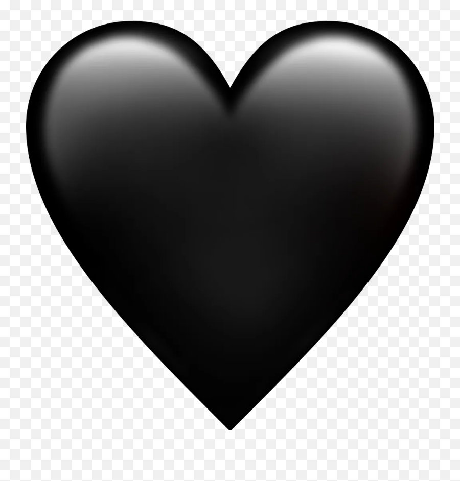 Iphone Black Heart Png Emoji,Heavy Black Heart Emoji
