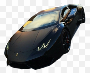 Car Lamborghini Ferrari Sticker - Black Car Lamborghini Emoji,Lamborghini Emoji