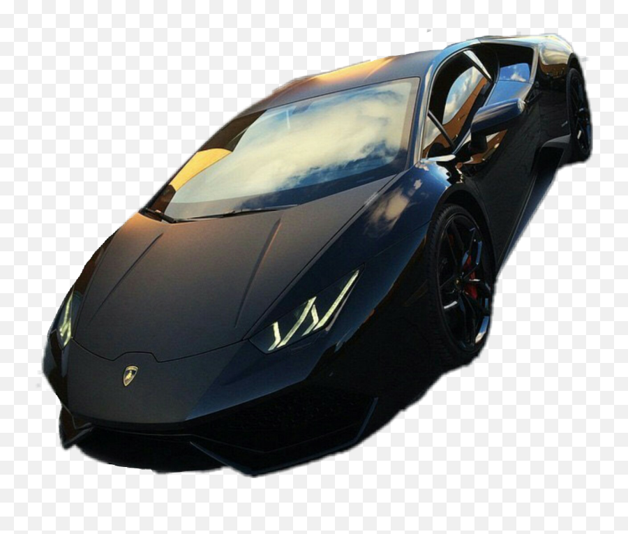 Car Lamborghini Ferrari Sticker - Black Car Lamborghini Emoji,Lamborghini Emoji