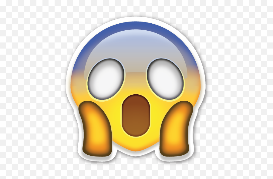 Face Screaming In Fear - Thumbnail Emoji,Shocked Emoji