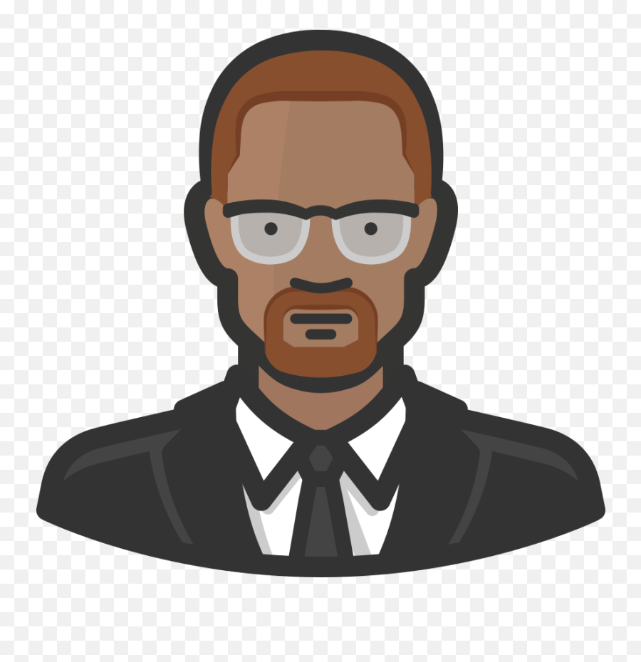 Malcolm X Icon - Malcolm X Icon Emoji,X Emoji Png