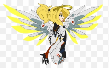 Mercy Wing Transparent Png Clipart - Mercy Overwatch Art Transparent Emoji,Mercy Emoji