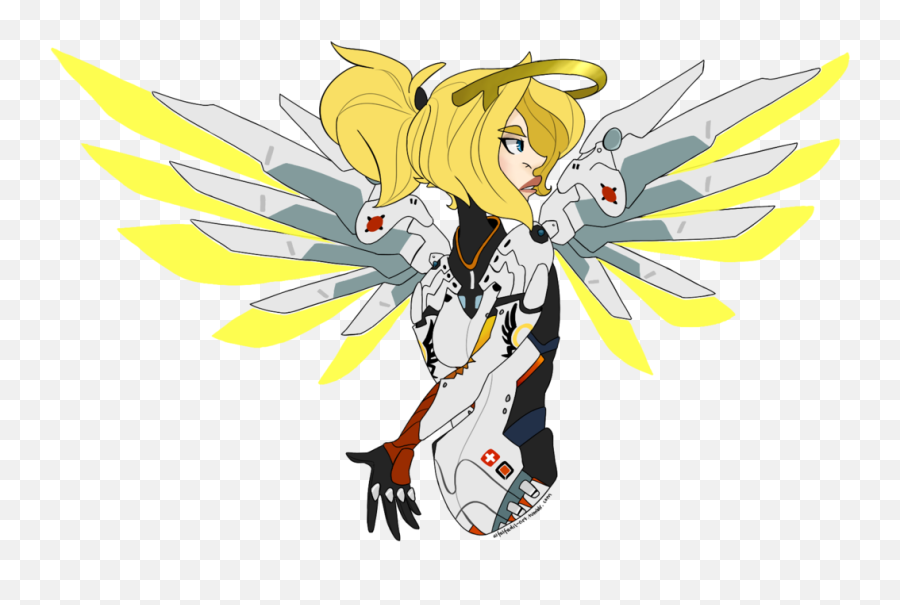 Mercy Wing Transparent Png Clipart - Mercy Overwatch Art Transparent Emoji,Mercy Emoji