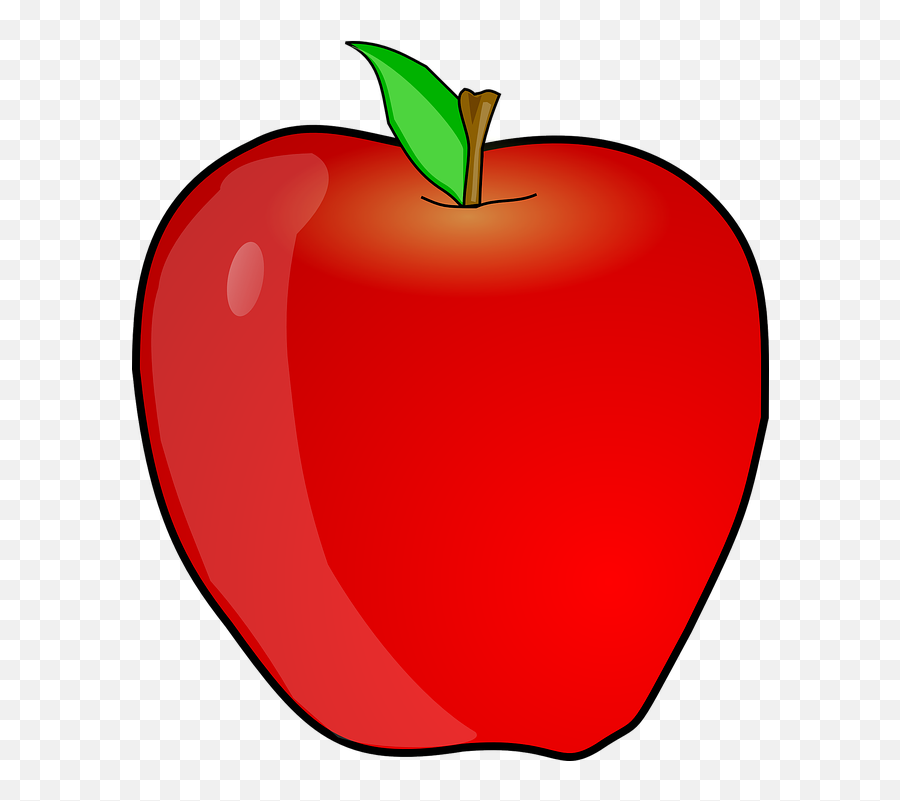 Free Apple Fruit Vectors - Apple Clipart Free Emoji,Punch Emoticon