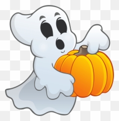 Halloween Ghost Banner Stock Png Files - Halloween Ghost Clipart Emoji,Ghost Emoji Pumpkin