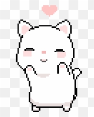 Hearts Transparent Gif - Dancing Anime Cat Gif Emoji,Bottoming Emoji