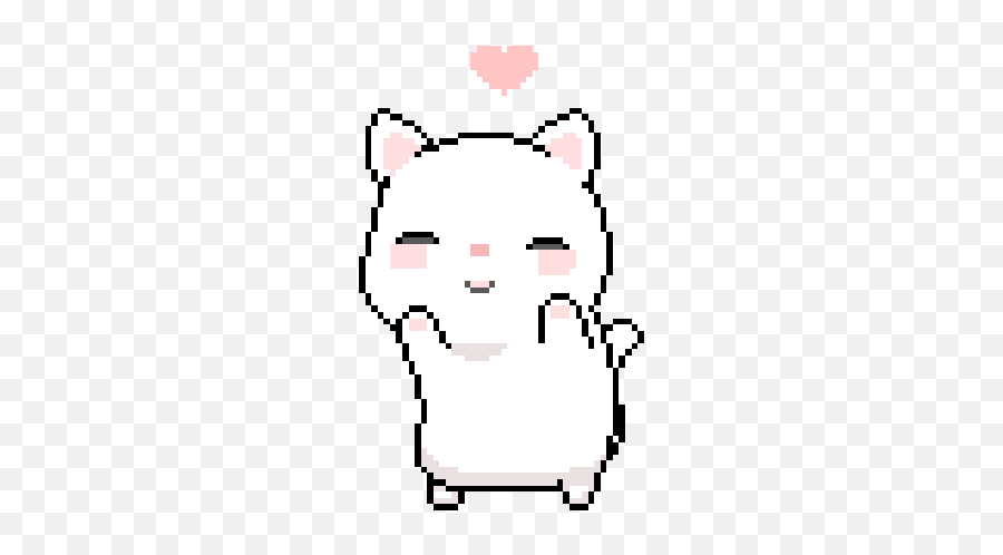 Hearts Transparent Gif - Dancing Anime Cat Gif Emoji,Bottoming Emoji