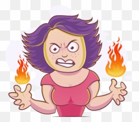 Angry Woman - Cartoon Emoji