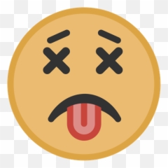 Yellow Dead Face Graphic - Cartoon Emoji,Sound Emoji